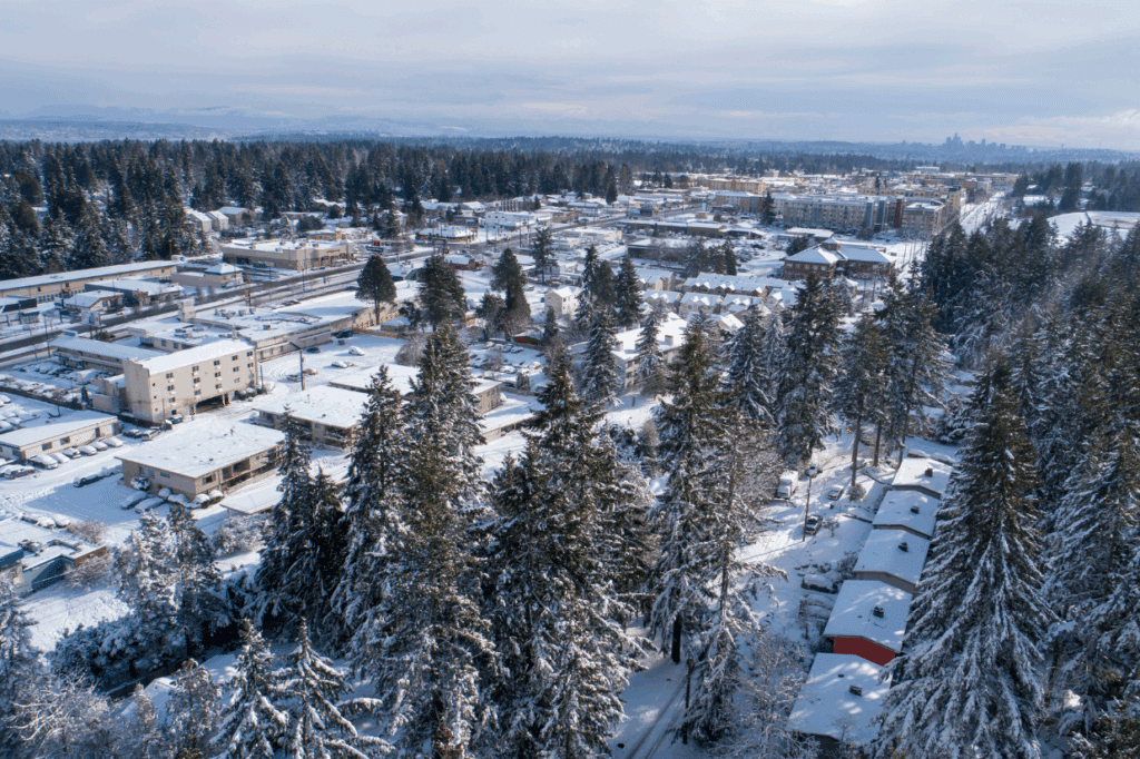 Shoreline, WA aerial view